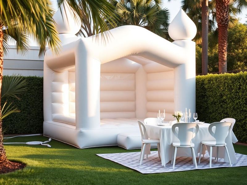 Modern White Bounce House rental in Orlando, Florida — photo 2